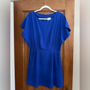 Chic Royal Blue Midi Dress